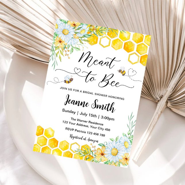 Meant to bee bridal shower invitation (Creator Uploaded)
