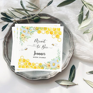 Meant to bee bridal shower napkin