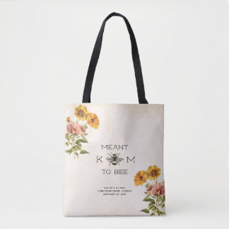 Meant to Bee Bride Tote Bag
