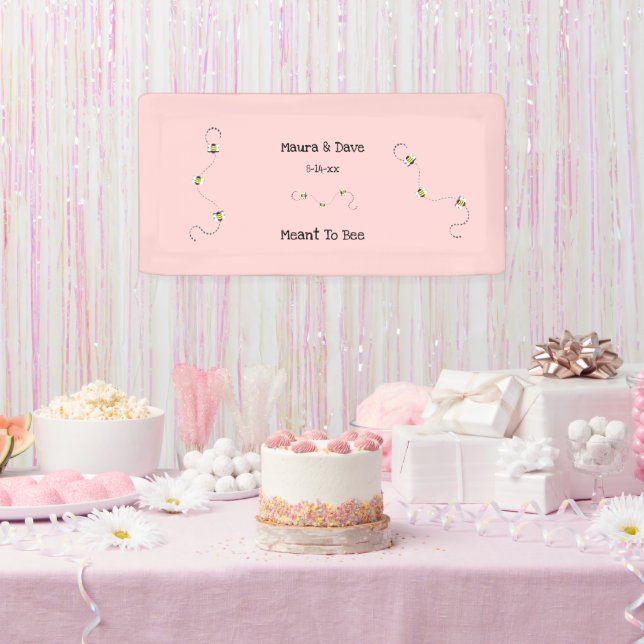 Meant To Bee Customizable Text Banner (Party)