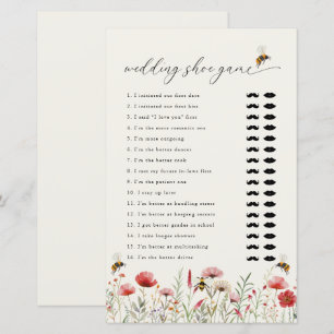 Meant To Bee He Said She Said Bridal Shower Game