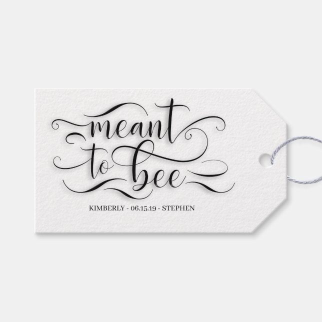 Meant To Bee Honey Gift Tags (Front (Horizontal))