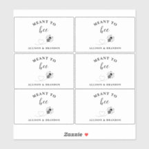`Meant to Bee Honey Wedding Favor