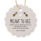 Meant to Bee Honey Wedding Favour Tag