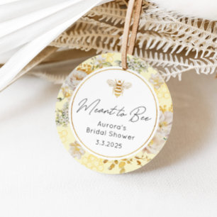 Meant to bee sticker. Bee bridal shower Favour Tags