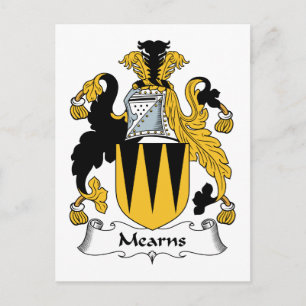 Mearns Family Crest Postcard