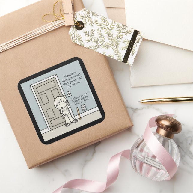 Measurable Moments Square Sticker (Gifting)