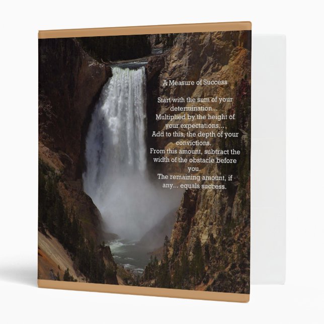 Measure of Success Inspirational Binder (Front/Inside)