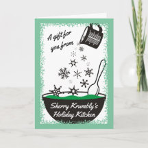 Measuring cup pouring snowflakes Christmas baking