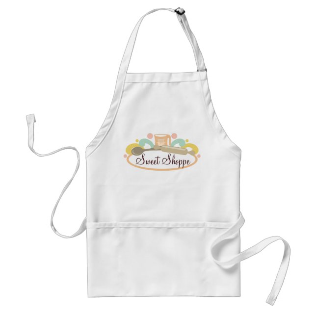 measuring cup spoon rolling pin baking t-shirt ... standard apron (Front)
