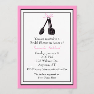 Measuring Spoons Bridal Shower Invitation