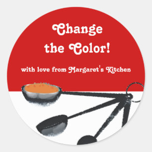 Measuring spoons spices cooking baking gift tags