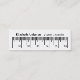 Measuring Tape Fitness Coach Mini Business Card