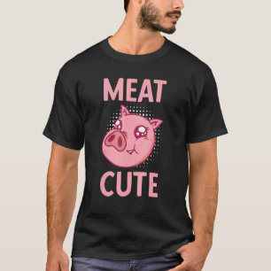 Meat Cute Butcher Meat  Butchery Shop T-Shirt