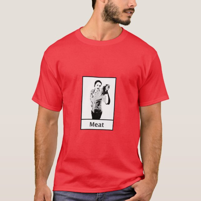 Meat Dinner By Chuck T-shirt (Front)