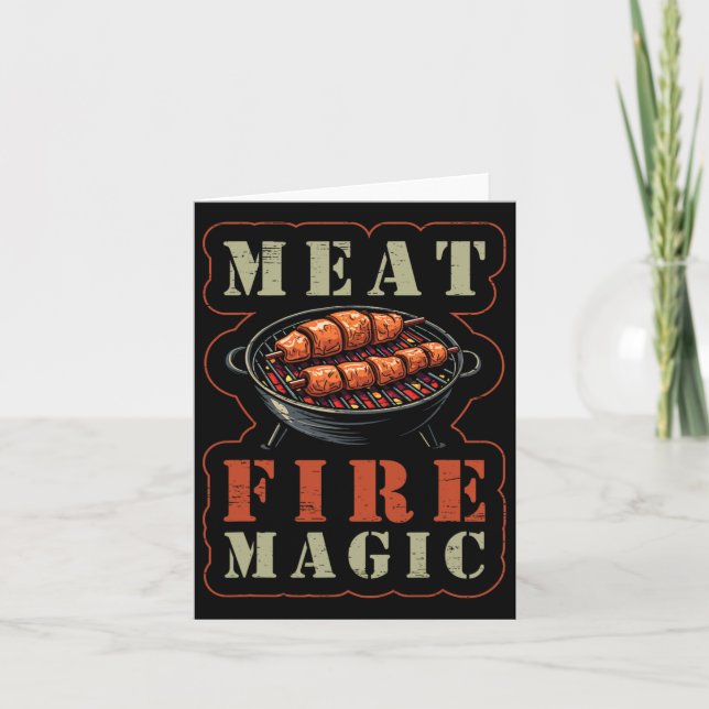 Meat Fire Magic Bbq Lovers Delight  Card (Front)