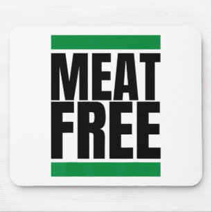 Meat Free Vegan Bodybuilding Vegan Straight Edge Mouse Pad