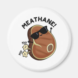 Meat-hane Funny Farting Meat Pun  Magnet