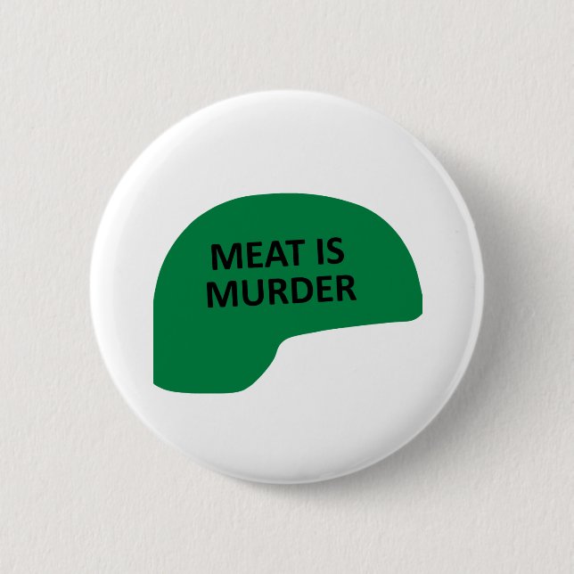 Meat is Murder 2 Inch Round Button (Front)