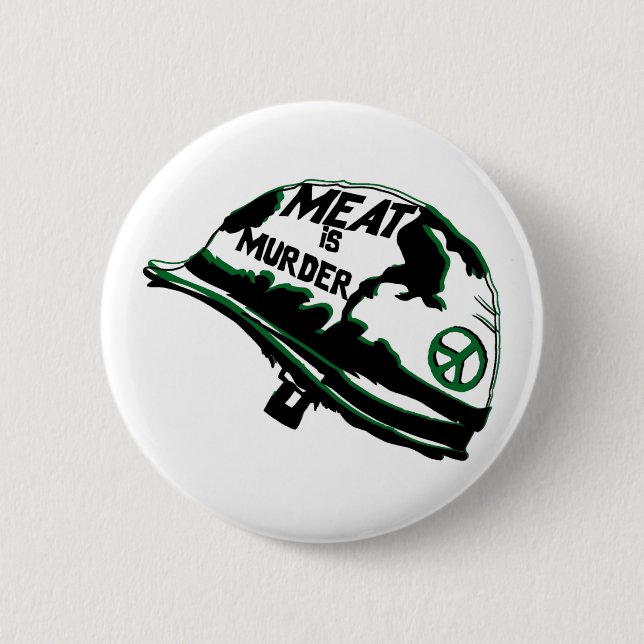 Meat Is Murder 2 Inch Round Button (Front)