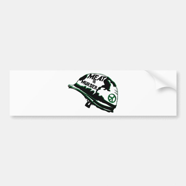 Meat Is Murder Bumper Sticker (Front)