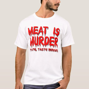 Meat is Murder Funny T-Shirt Humour
