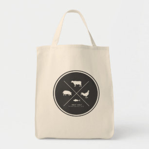Meat Only Grocery Tote Bag