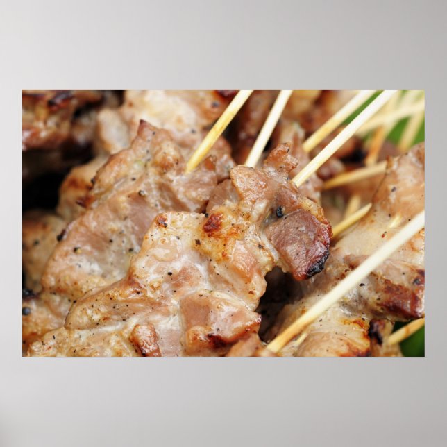 Meat prepared in thai tradition poster (Front)