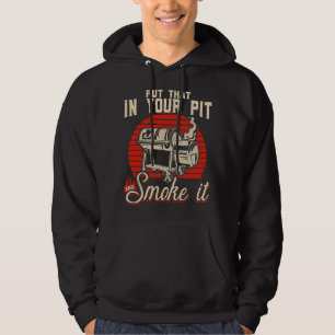 Meat smoker meat grilling BBQ grill pitmaster barb Hoodie