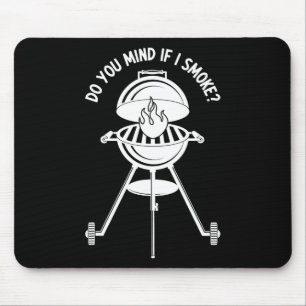 Meat Smoker Smoking Meat Grilling Barbecue Lover B Mouse Pad