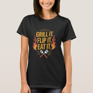 Meat Smoking Dad Quote Meat Smoker Funny BBQ Grill T-Shirt