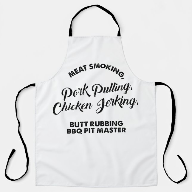 Meat Smoking Pork Pulling Pit Master Apron (Front)