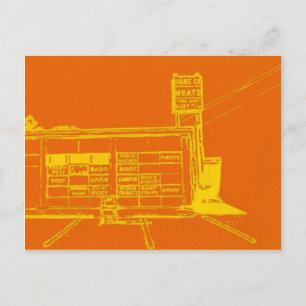 Meat Store Postcard