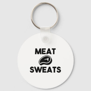 Meat Sweats For Grilling Chef Smoker Bbq King Beef Keychain