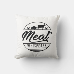 Meat Whisperer Throw Pillow