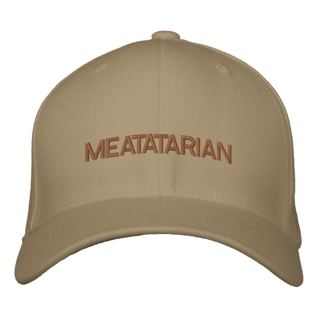 MEATATARIAN EMBROIDERED HAT (Front)
