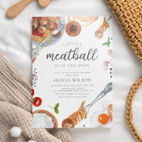Meatball Italien Baby shower Invitation