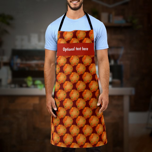 Meatballs and Sauce - food pattern and your name Apron (Creator Uploaded)
