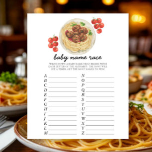 Meatballs - Baby name race game