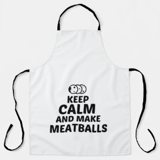 MEATBALLS KEEP CALM AND MAKE APRON