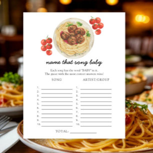 Meatballs pasta - Name that Baby Song