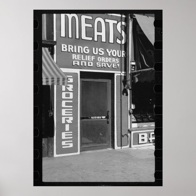 Meats & Groceries Poster (Front)