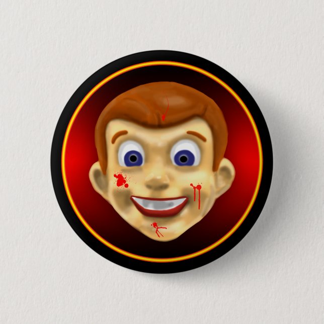 Meaty Meetz 2 Inch Round Button (Front)