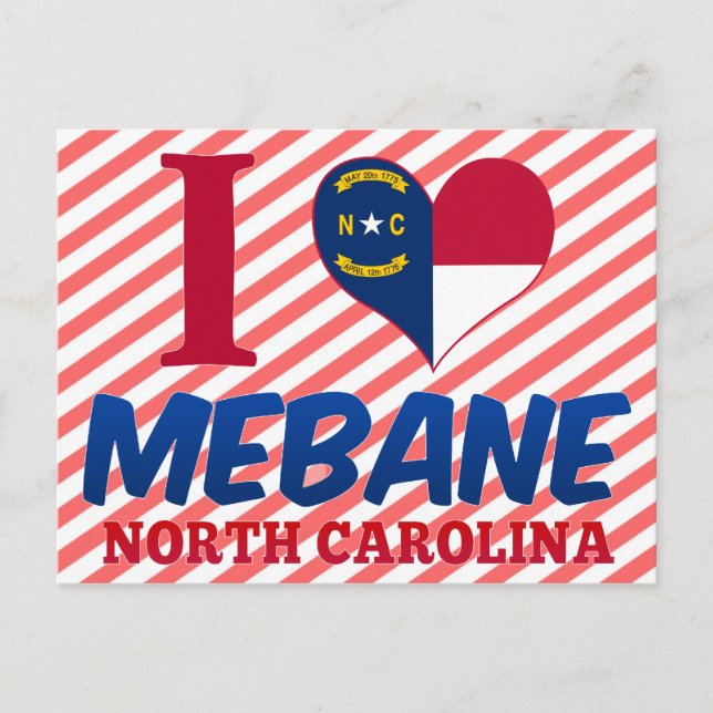 Mebane, North Carolina Postcard (Front)