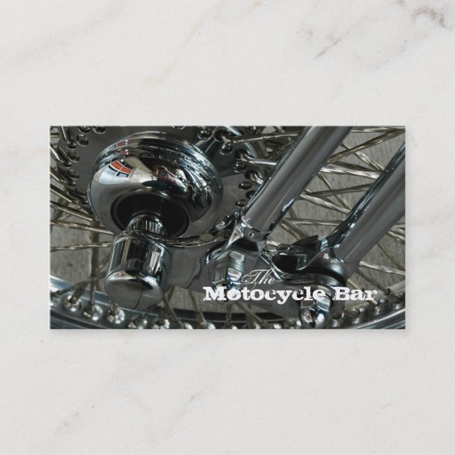 Mécanicien 4 de carte de visite de moto (Devant)