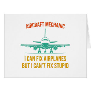 mécanicien d'avion je peux réparer les avions mais