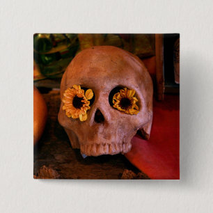 MECA's 2008 Day of The Dead Festival 2 Inch Square Button