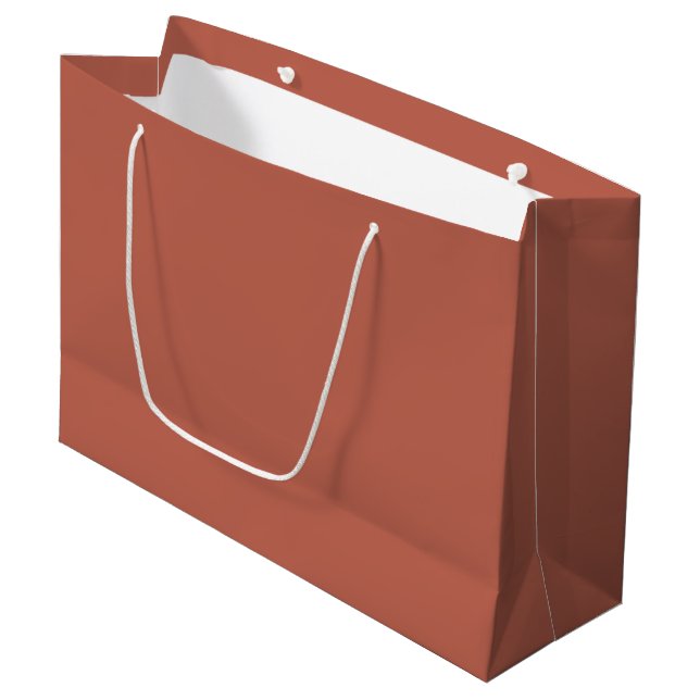 Mecca Orange Large Gift Bag – Single Colour Design (Front Angled)
