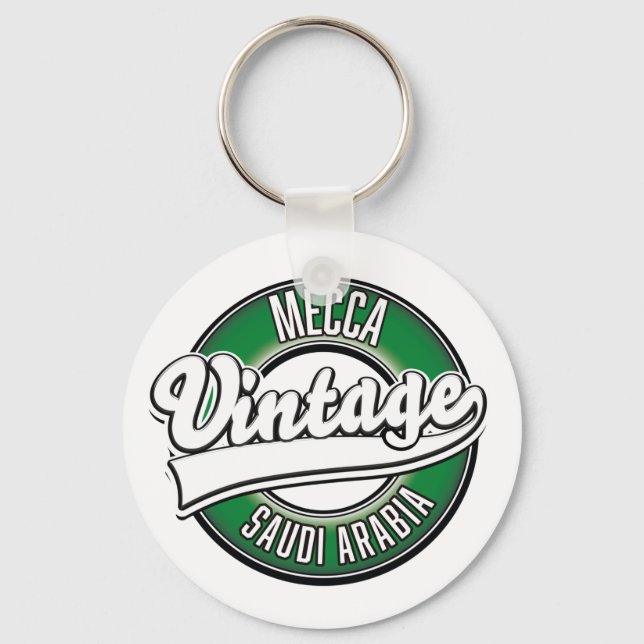 Mecca saudi arabia vintage logo keychain (Front)