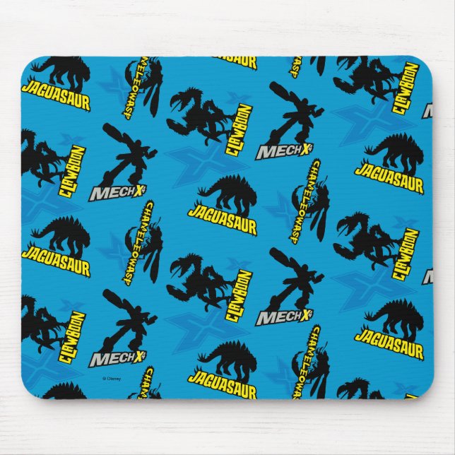MECH-X4 Blue Pattern Mouse Pad (Front)